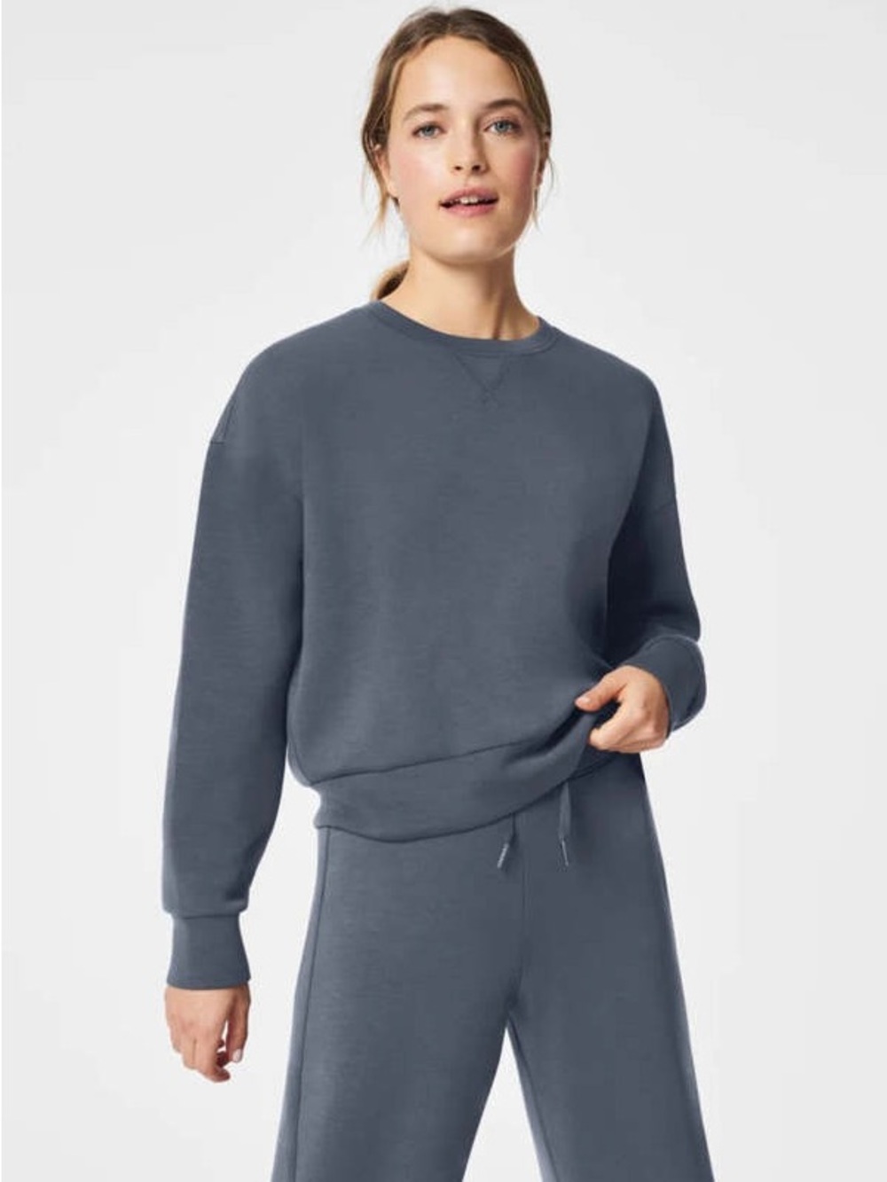 SPANX AirEssentials Gray Wide-Leg Sweatpants Set